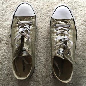 Gold Converse Chuck All Stars 12W